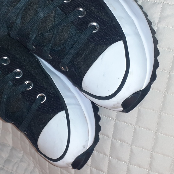 Converse Run Star Hike EUC' Textured Felt/Canvas Dark Gray/Black. M 7  W 8.5 - Picture 8 of 8